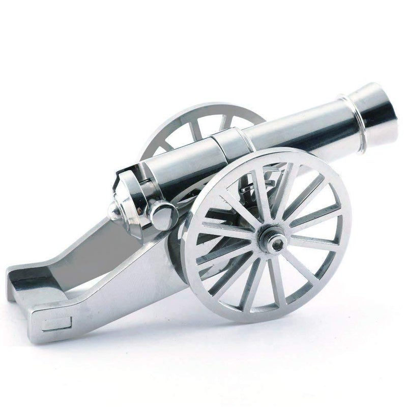 XIN-LONG Napoleon Stainless Steel Mini Cannon, Military Model Collection Ornaments, with Metal Particles - Image 1